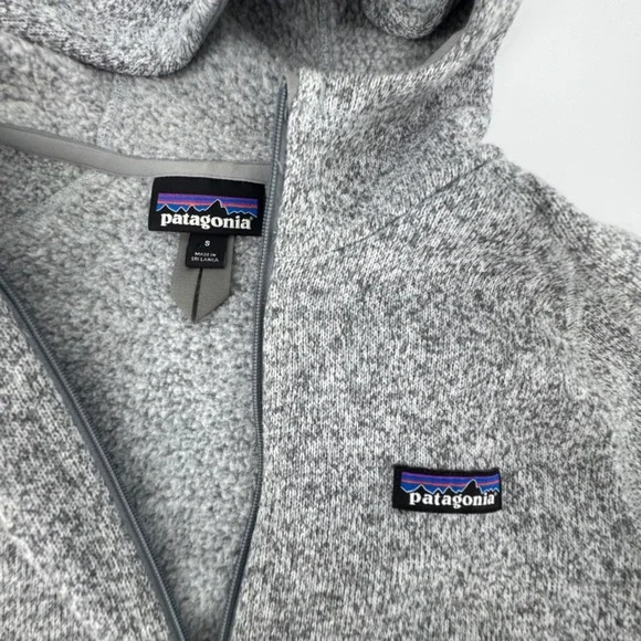 Patagonia Better Sweater Women's Small Gray Fleece Full Zip Hoodie Jacket - Picture 3 of 4